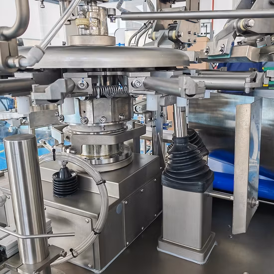 Doypack automático se levanta la máquina de embalaje de sellado de llenado de detergente líquido para ropa con bolsa con boquilla