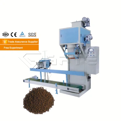 Empaquetadora automática de pellets de madera de puerta de 40 kg/bolsa, máquina envasadora granular de bolsos de 40 kg al por mayor